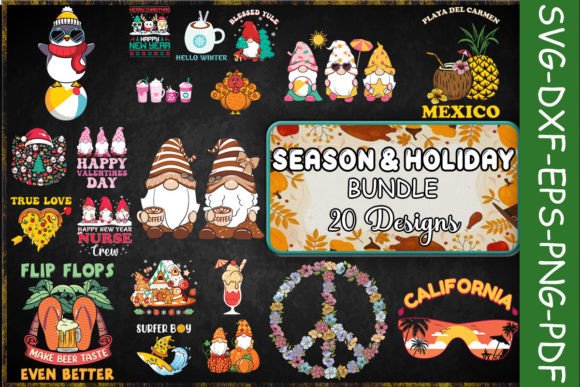 Download Seasonal &amp; Holiday SVG Bundle - Holiday svg bundle Collection