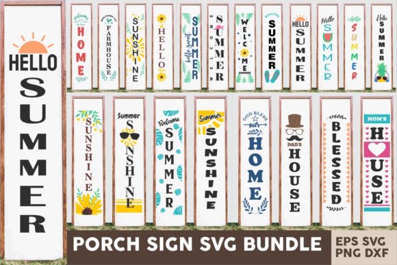 Download Summer Porch Sign SVG Cut Files Bundle - Premium Resources