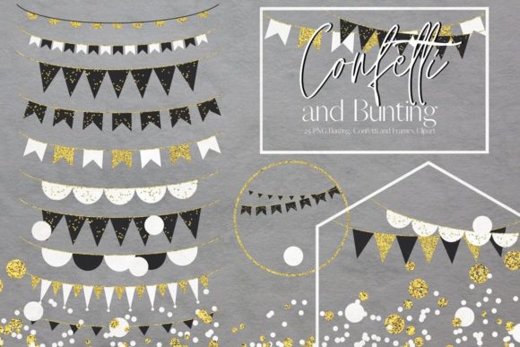 Download Black, White Party Decorations Clipart - Party decorations Collection