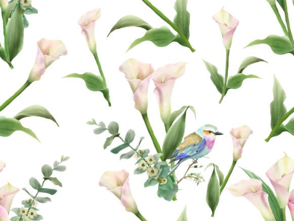 Download Aesthetic Seamless Pattern Floral Theme - Floral theme Collection